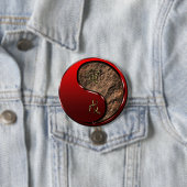 Aardetiger Ronde Button 7,6 Cm (In situ)