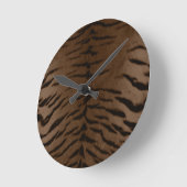 Aardetigerhuidprint Ronde Klok (Hoek)