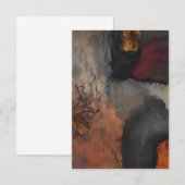 Aardetinten abstract kaart (Voorkant / Achterkant)