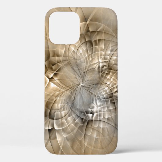 Aardetinten Abstracte Moderne Fractale Kunst Textu Case-Mate iPhone Case (Achterkant)