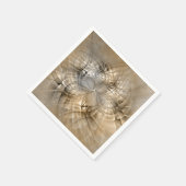 Aardetinten Abstracte Moderne Fractale Kunst Textu Servet (Hoek)