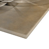 Aardetinten Abstracte Moderne Fractale Kunst Textu Snijplank (Hoek)