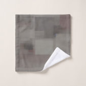 Aardetinten abstracte vierkanten bad handdoek (Wasdoekje)
