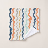 aardetinten avy patroon bad handdoek (Wasdoekje)