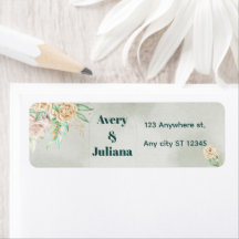 Aardetinten Bloemen Boho Elegante Saliegroen