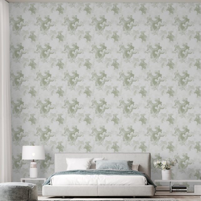 Aardetinten/Gesponsd patroon Behang (Slaapkamer)