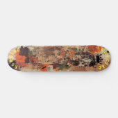 Aardetinten Graffiti-Geïnspireerde Abstracte Straa Persoonlijk Skateboard (Horizontaal)