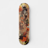Aardetinten Graffiti-Geïnspireerde Abstracte Straa Persoonlijk Skateboard (Voorkant)