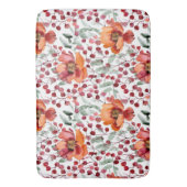 Aardetinten, herfstbloemen Monogram Badmat (Voorkant Verticaal)