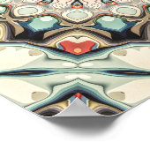 Aardetinten Mandala Poster (Hoek)