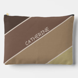 Aardetinten strepen en aangepaste naam etui