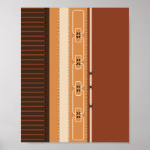 Aardetinten Strepen Minimalistisch Huisdecor