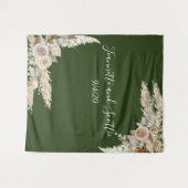 Aardetinten Trouw Pampas Gras Taupe Roos Wandkleed (Voorkant (horizontaal))