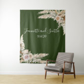 Aardetinten Trouw Pampasgras Taupe Roos Wandkleed (In situ)