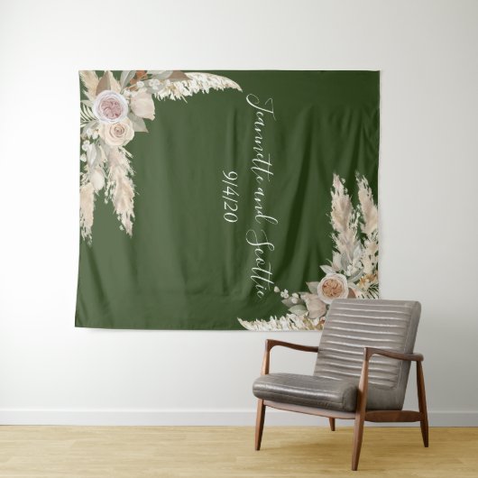 Aardetinten Trouw Pampasgras Taupe Roos Wandkleed (In Situ (horizontaal))