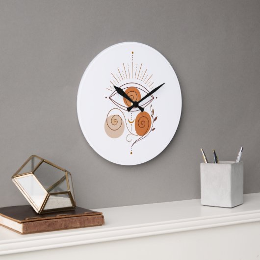 Aardetone Boho Esthetische Wandklok (Kantoor)