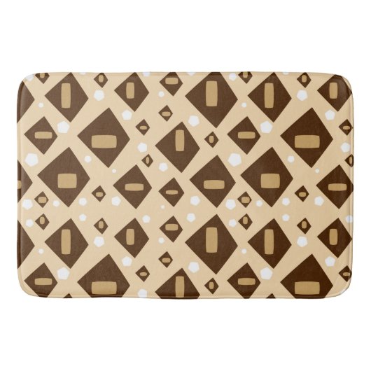 Aardetone geometrie badmat (Voorkant)