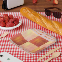 Aardetone luchtegels papierfeestborden papieren bordje