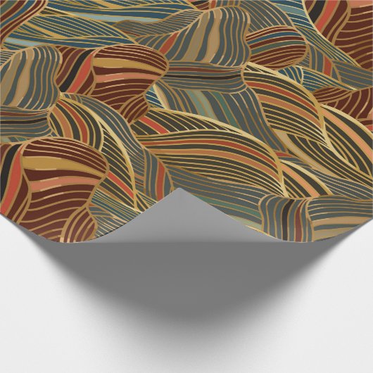 Aardetonen, Abstracte bergen Cadeaupapier (Hoek)