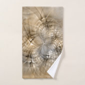 Aardetonen Abstracte Moderne Fractale Kunst Textuu Bad Handdoek (Handdoek)