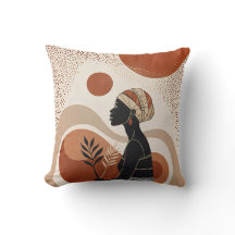 Aardetonen Boho-chic Worp Kussen