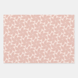 Aardetonen Concentrische cirkelpatroon Inpakpapier Vel