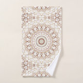 Aardetonen Geometrisch Mandala Patroon Bad Handdoek (Handdoek)
