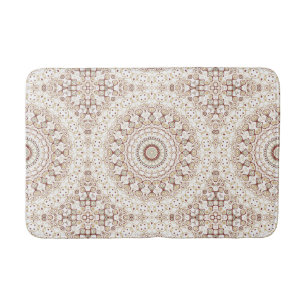 Aardetonen Geometrisch Mandala Patroon Badmat