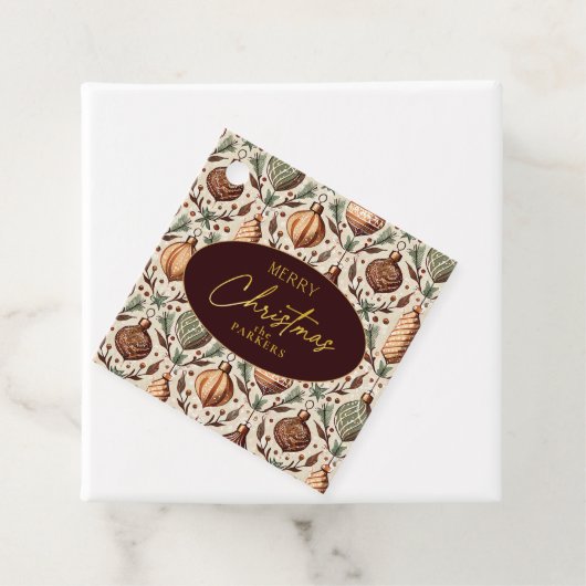 Aardetonen Kerstmispatroon#12 ID1009 Bedankjes Labels (In situ)