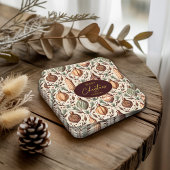 Aardetonen Kerstmispatroon#12 ID1009 Kartonnen Onderzetters