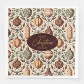 Aardetonen Kerstmispatroon#12 ID1009 Servet (Voorkant)