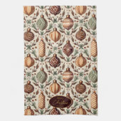 Aardetonen Kerstmispatroon#12 ID1009 Theedoek (Verticaal)