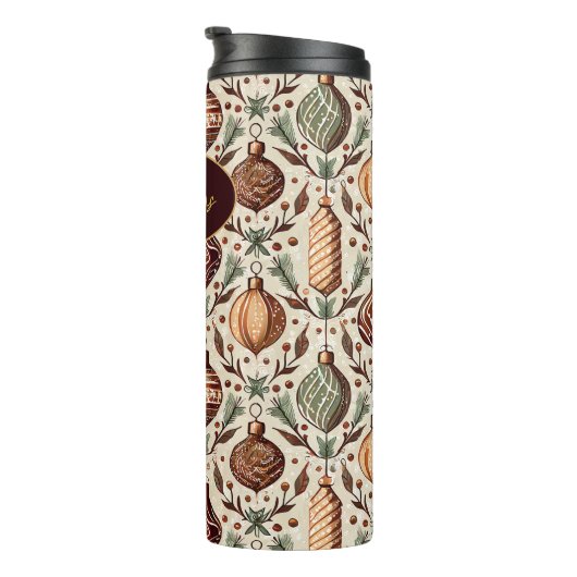 Aardetonen Kerstmispatroon#12 ID1009 Thermosbeker (Geroteerd rechts)