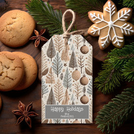 Aardetonen Kerstmispatroon#25 ID1009 Cadeaulabel