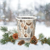 Aardetonen Kerstmispatroon#25 ID1009 Papieren Bekers