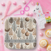 Aardetonen Kerstmispatroon#25 ID1009 Papieren Bordje (Feest)