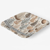 Aardetonen Kerstmispatroon#25 ID1009 Papieren Bordje (Gebogen)