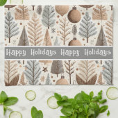 Aardetonen Kerstmispatroon#25 ID1009 Theedoek (Gevouwen)