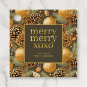 Aardetonen Kerstmispatroon#29 ID1009 Bedankjes Labels (Voorkant)