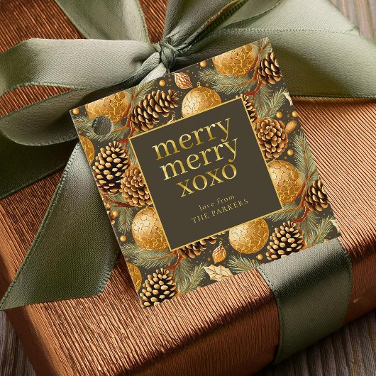 Aardetonen Kerstmispatroon#29 ID1009 Bedankjes Labels