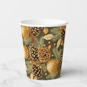 Aardetonen Kerstmispatroon#29 ID1009 Papieren Bekers (Achterkant)