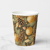Aardetonen Kerstmispatroon#29 ID1009 Papieren Bekers (Rechts)
