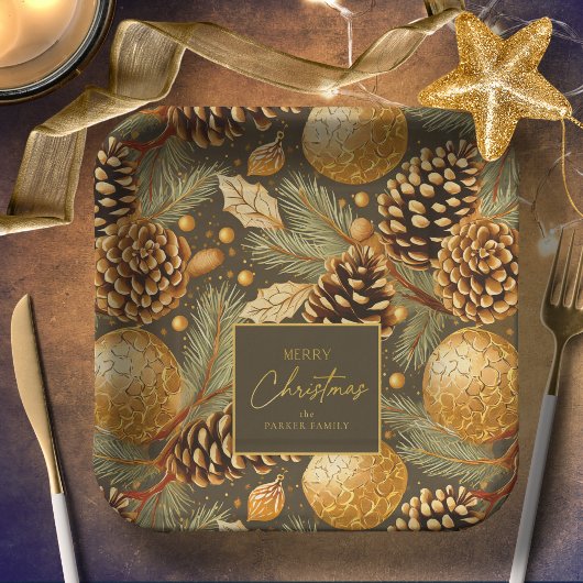 Aardetonen Kerstmispatroon#29 ID1009 Papieren Bordje