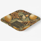 Aardetonen Kerstmispatroon#29 ID1009 Papieren Bordje (Gebogen)