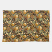 Aardetonen Kerstmispatroon#29 ID1009 Theedoek (Horizontaal)