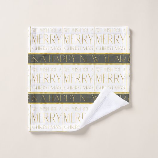 Aardetonen Kerstmispatroon#35b ID1009 Bad Handdoek (Wasdoekje)