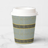 Aardetonen Kerstmispatroon#35b ID1009 Papieren Bekers (Rechts)