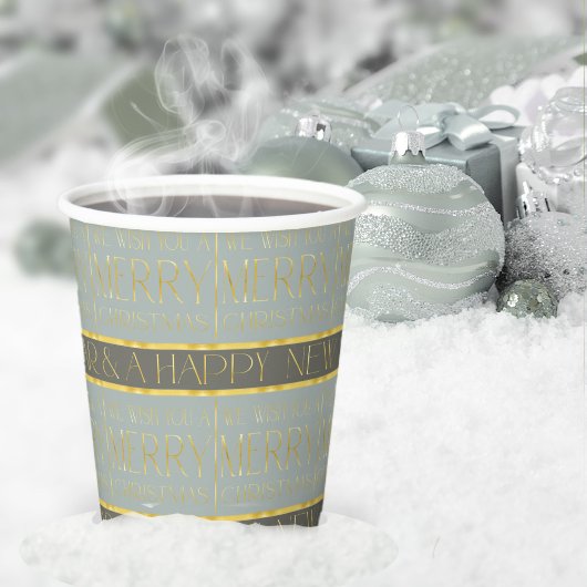 Aardetonen Kerstmispatroon#35b ID1009 Papieren Bekers