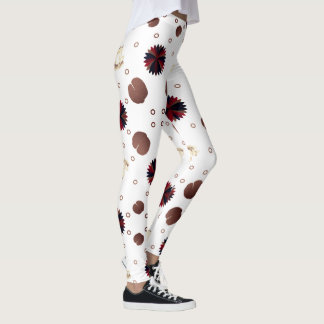 Aardetonen Lotus & Kikker Patroon  Leggings