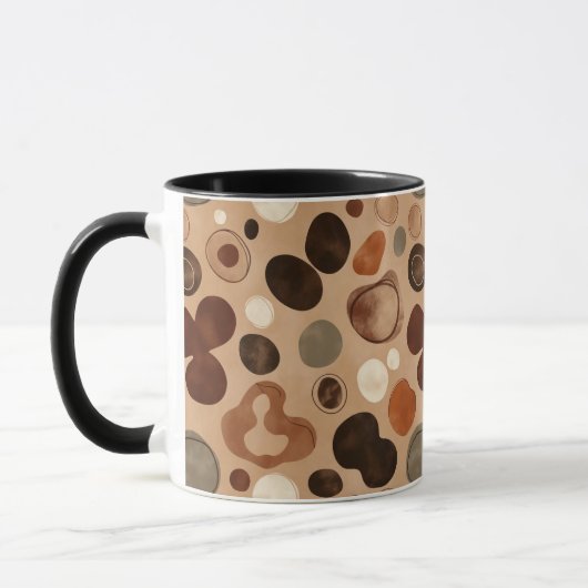 Aardetonen Pebble Pattern Mok – Warme Stenen Stipp (Links)